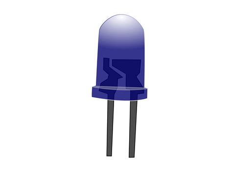 Clipart - Blue LED Lamp (Off)