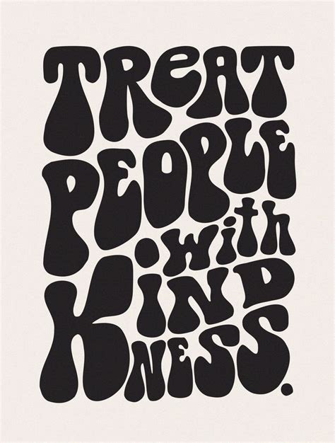 Treat People With Kindness - Mailed Print, Inspirational Home Decor ...