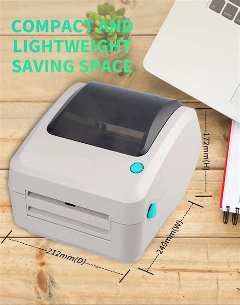 Winpal Wp300b Desktop 4 Inch Thermal Printers Barcode 4x6 Label Printer With Multiple Sensors ...