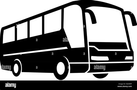 Tour-Bus-silhouette Stockfotografie - Alamy