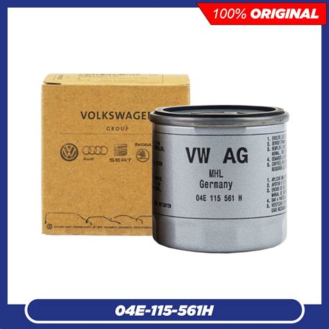 (100% Original) Audi Volkswagen Oil Filter - Volkswagen Golf MK7 2013- (04E-115-561H) | Shopee ...