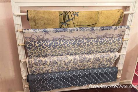 How To Make a Fabric Roll Storage Rack