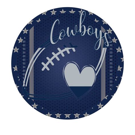 Dallas Cowboys Football Round Metal Wreath Sign, Cowboys Themed Decor, Wreath Signs, Cowboys ...