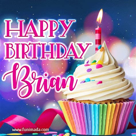 Happy Birthday Brian - Lovely Animated GIF | Funimada.com