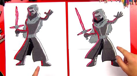 How To Draw Kylo Ren From Star Wars - Art For Kids Hub