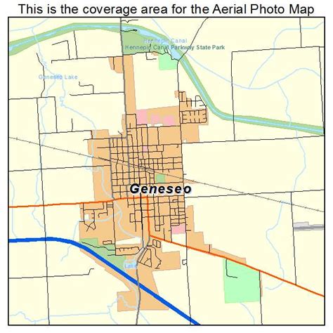 Aerial Photography Map of Geneseo, IL Illinois