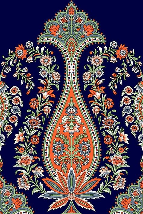 Beautiful motif in textile digital design | Fiori indiani, Progetti fai da te, Disegni