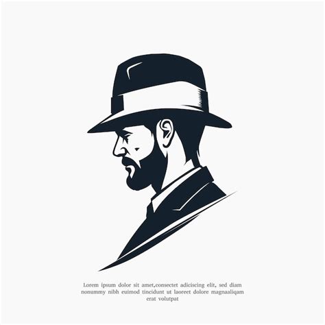 Premium Vector | Agent logo vector detective logo