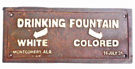 BLACK AMERICANA SEGREGATED DRINKING FOUNTAIN CAST IRON SIGN