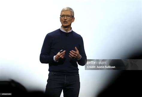 Apple CEO Tim Cook delivers the opening keynote address the 2017 ...