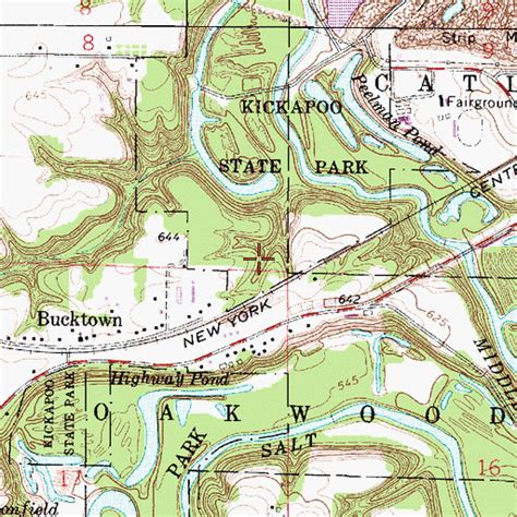 Kickapoo State Park Campground Map