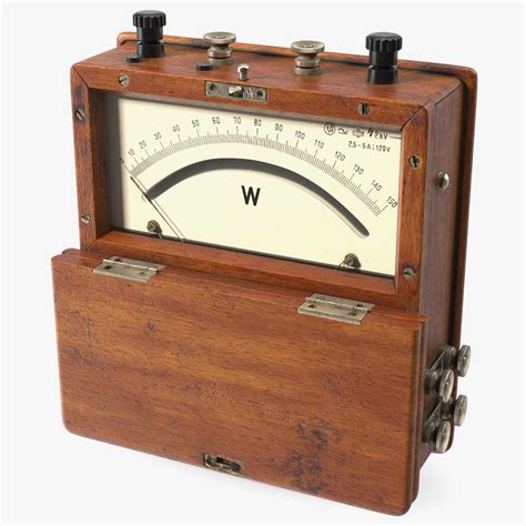 Retro Portable Watt Meter 3D Model $39 - .3ds .blend .c4d .fbx .max .ma .lxo .obj - Free3D