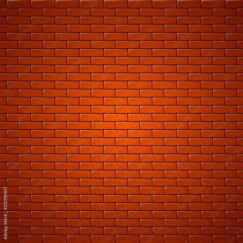 Red brick wall seamless pattern. Vector illustration. Stock Vector ...