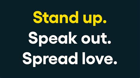Stand Up Speak Out Spread Love 3'x5' Flag ROUGH TEX® 100D