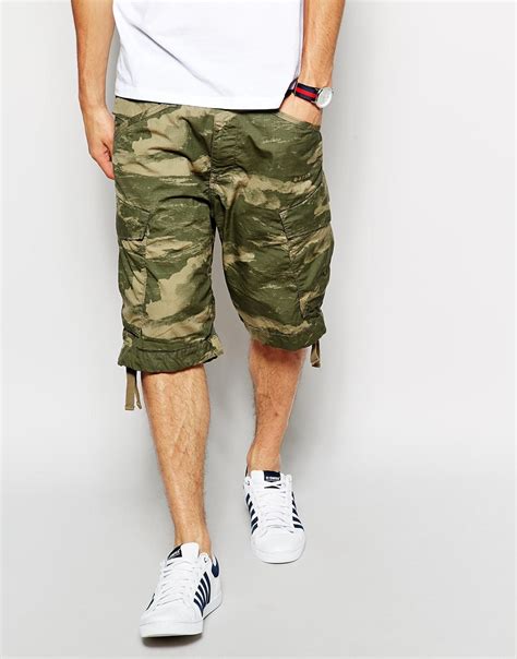 G-Star RAW G Star Cargo Shorts Rovic Loose Wave Camo Print for Men - Lyst