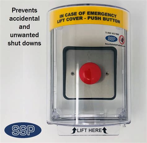 Medium Gas Shut Off Button Cover With Alarm Extra Deep Surface Mount