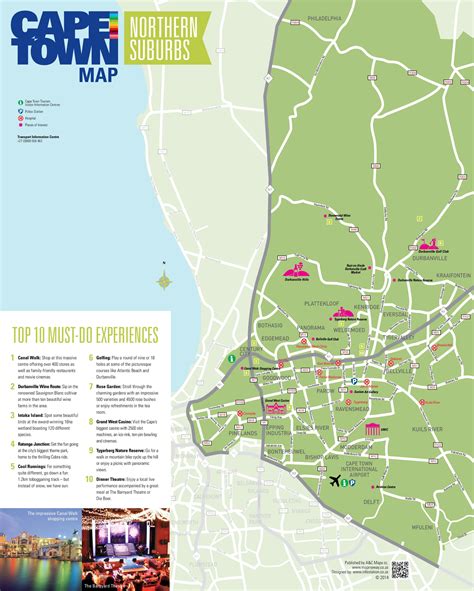 Northern Suburbs map (Cape Town) - Ontheworldmap.com