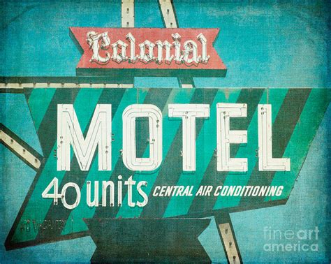 Colonial Motel Photograph by Kadwell Enz | Fine Art America