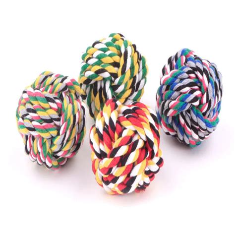 High quality Colorful Pet Puppy Chew Toys Pets Rope Ball Toys Bite Ball Toys Dog Wool Ball Toys ...