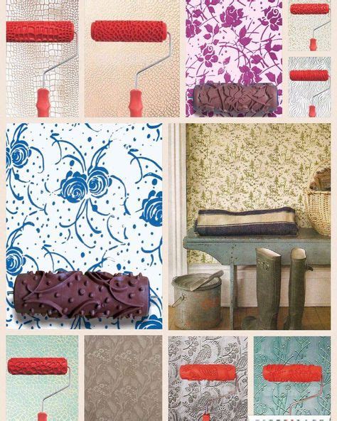 32 Patterned Paint Rollers Print Stencils Wall Art ideas | patterned ...