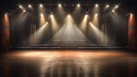 Premium AI Image | empty stage with spotlight