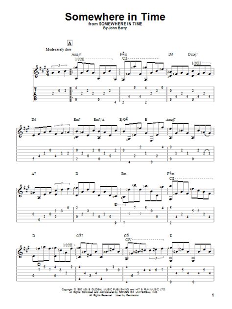 Somewhere In Time | Sheet Music Direct