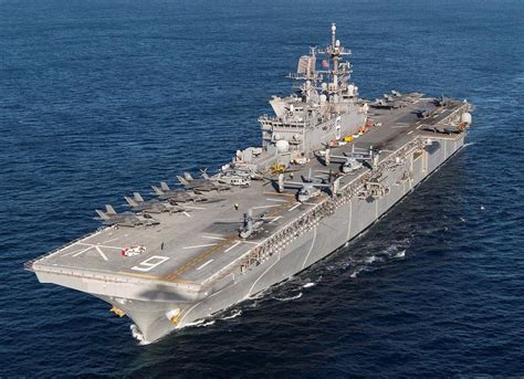 USS Fallujah, a $2.4 billion America-class amphibious assault ship capable of carrying F-35B ...