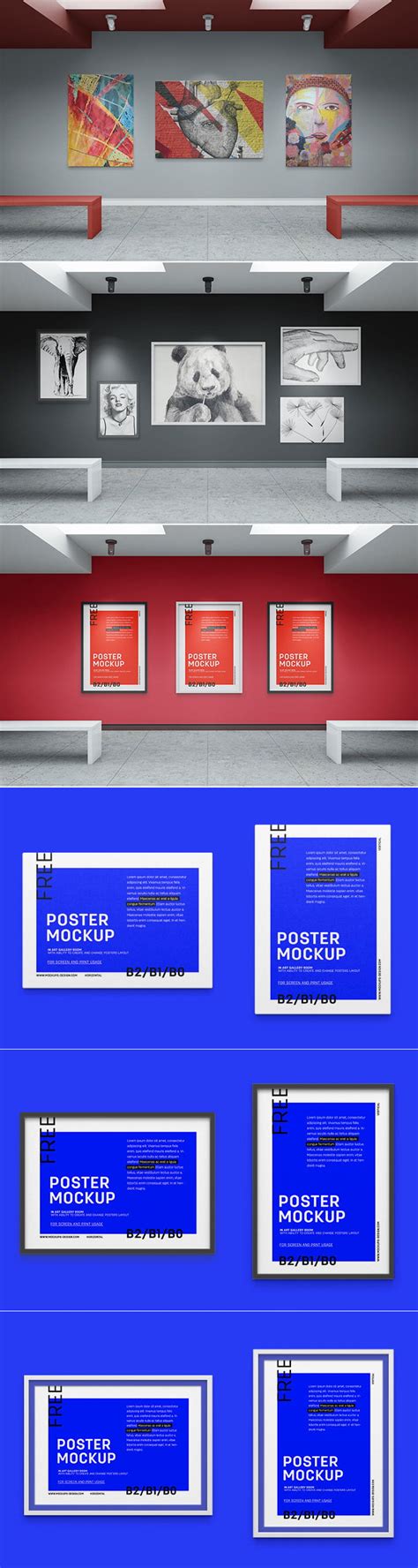 Free Art Gallery Mockup | Mockuptree