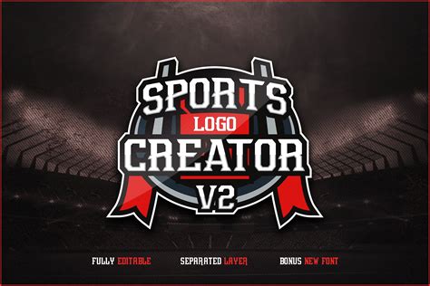 Sports Logo Creator V2 (184711) | Logos | Design Bundles