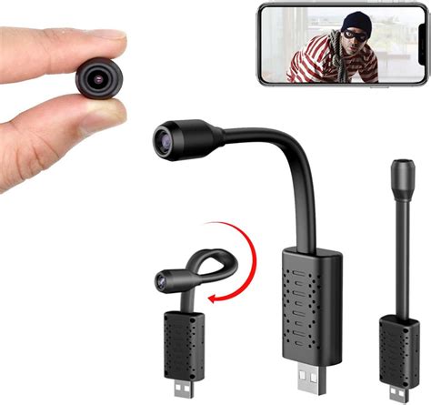 RETTRU smallest wifi spy hidden camera ip p2p covert nanny home car ...