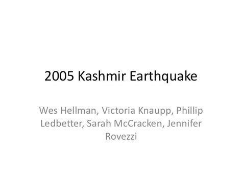 2005 kashmir earthquake