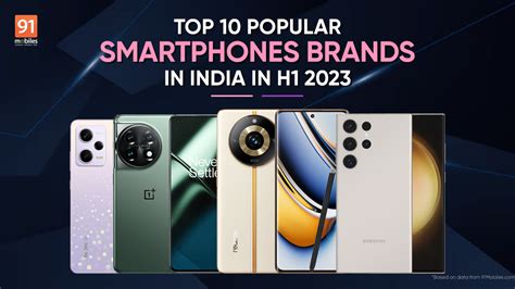 Top 10 popular smartphone brands in India in the first half of 2023: 91mobiles insights