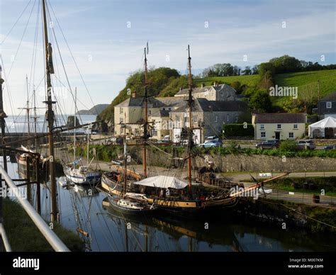 Charlestown harbour, Cornwall Stock Photo - Alamy