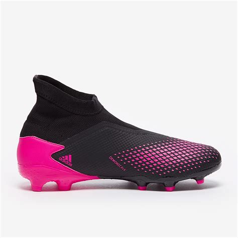 adidas Predator 20.3 Laceless FG - Core Black/Pink - Firm Ground - Mens ...