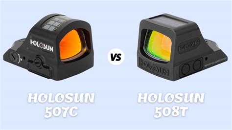 Holosun 507c vs 508t [Side By Side Comparison]