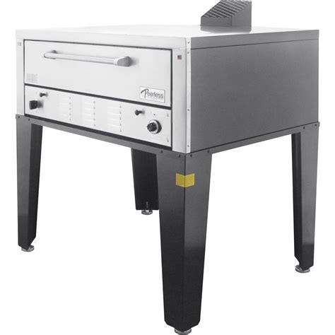 Peerless CW41P NAT Natural Gas Single Deck Pizza Oven with 1" Pizza ...