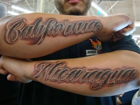 California Lettering Tattoo On Forearm | Tattoo lettering, Forearm ...