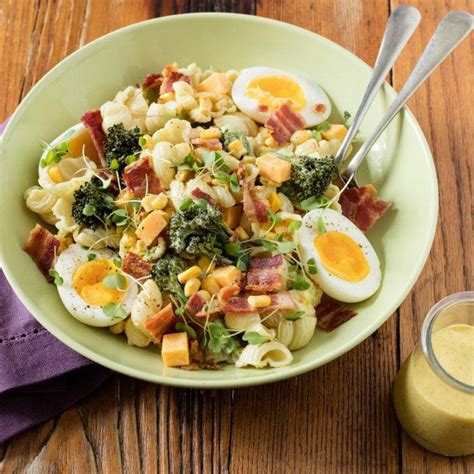 In en om die huis: Egg Pasta Salad with Curry-Mayo Dressing