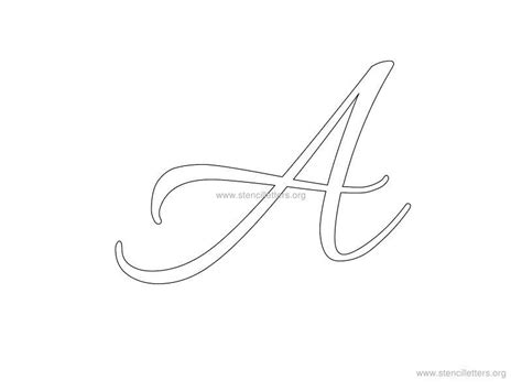 Cursive Wall Letter Stencils to Print - Stencil Letters Org