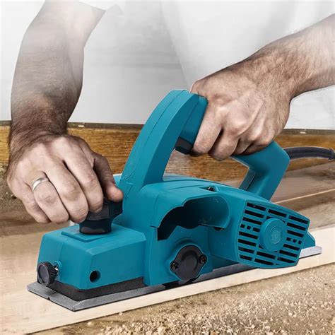 800W Electric Power Wood Planer Portable Wood Planer Hand Hold Electric ...