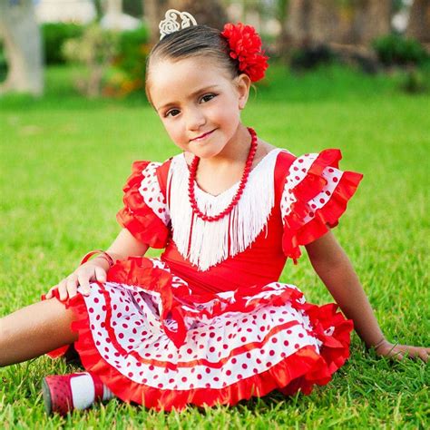 Girls Flamenco Dress | Girls Halloween Costume | Flamenco Dress