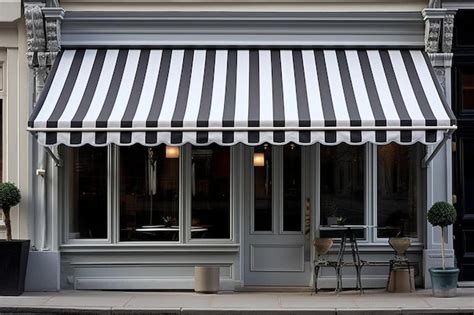 Premium AI Image | a restaurant with a white awning that says " cafe