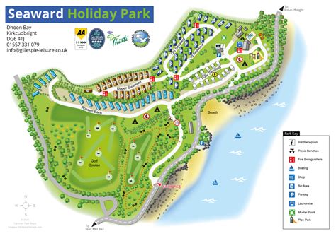 Seaward Holiday Park Site Plan and Park Map