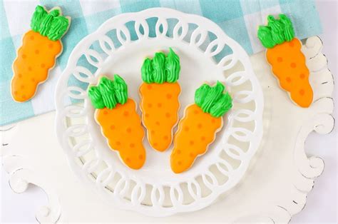 Carrot cut out cookies