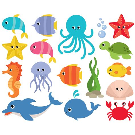 Informations About Aquatic Animals Clipart