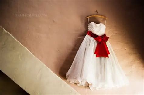 Winter Wedding Dress + Red Sash | Emmaline Bride Wedding Blog