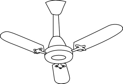 Ceiling Fan Outline Clip Art at Clker.com - vector clip art online, royalty free & public domain