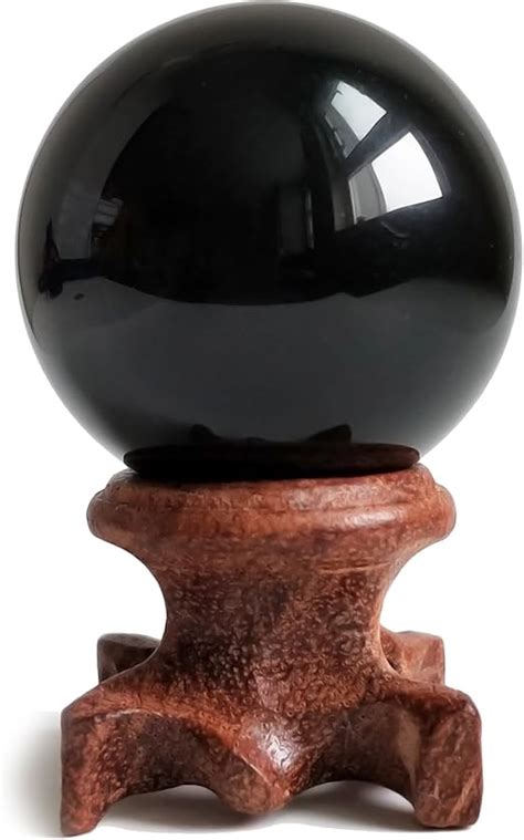 Black Obsidian Crystal Ball 40mm /1.6" For Fengshui, Scrying, Meditation, Crystal Healing ...