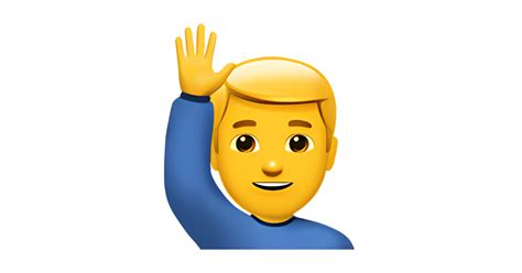 🙋‍♂️ Man Raising Hand Emoji — Meanings, Usage & Copy