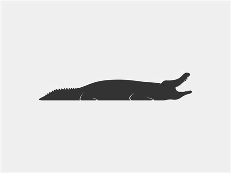 crocodile vector silhouette 11400733 Vector Art at Vecteezy